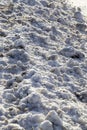 large snow drifts after a large number of cyclones