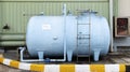 Large sodium chloride (NaCl) tank Royalty Free Stock Photo