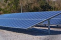 Large solar panels used for energy