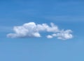 Large solo white fluffy cloud panorama Royalty Free Stock Photo