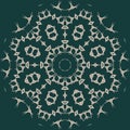 Large sophisticated symmetric floral pattern in Arab style