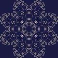Large sophisticated symmetric floral pattern in Celts style
