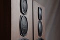 Large Soviet speakers Orbita 35as-016. Vintage Royalty Free Stock Photo