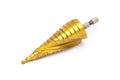 Large Spiral Grooved Step Cone Drill Bit