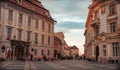 Sibiu panorama,Romania.City Hall and Brukenthal palace in Transylvania.