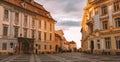 Sibiu, Romania.City Hall and Brukenthal palace in Transylvania.