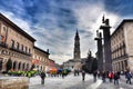 Pilar square in Zaragoza Royalty Free Stock Photo