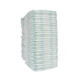 A large stack of baby hygienic diapers that protect against leakage, cleanliness and absorption, hypoallergenicity, isolate, white