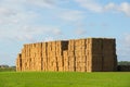 Hay bales in a field in late summer. UK Royalty Free Stock Photo