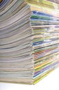 A large stack of magazines Royalty Free Stock Photo