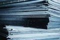 Large stack of magazines Royalty Free Stock Photo