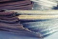 Large stack of magazines Royalty Free Stock Photo