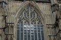 The large stained glass window on York Minster