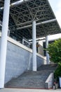 Large staircase inside the exhibition center