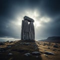 It features three massive upright stones with a horizontal capstone Royalty Free Stock Photo