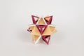 Large star shaped polyhedron dodecahedron made of paper