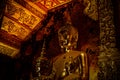 Large statue of gold buddha sitting