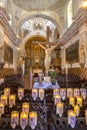 San Xavier del Bac Mission Roman Catholic Church Interior With Jesus On Cross