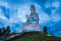 Large statue of Kuan Yin at Huai Pla Kang Temple, Chiang Rai, Thailand Royalty Free Stock Photo