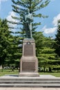 Large statue of Ulysses Grant in Galena