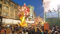 Large statues of blessing Ganesha in procession Royalty Free Stock Photo