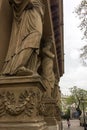 Large statues on the streets of the city