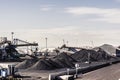 Large Stockpile of Coal in Tarragona Port