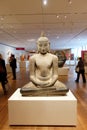 Large Stone Buddha Statue, Chicago Institute of Art