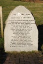 Large stone with information on the Electric Brae