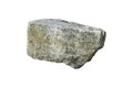 Large Stone Isolate. White Background Royalty Free Stock Photo