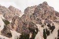 Large stone mountains in the Alps Royalty Free Stock Photo