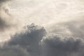 Gray clouds -  Natural background about climate change Royalty Free Stock Photo