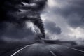 A large storm producing a Tornado Royalty Free Stock Photo
