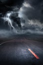 A large storm producing a Tornado Royalty Free Stock Photo