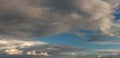 Tropical storm front on horizon panorama Royalty Free Stock Photo