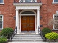 Large suburban house with portico