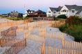 Large summer homes on the beach Royalty Free Stock Photo