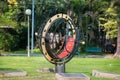 Large Sundial in Lumpini Park, Bangkok, Thailand Royalty Free Stock Photo