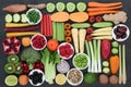 Large Super Food Sampler Royalty Free Stock Photo