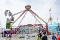 Large swing ride at fair Royalty Free Stock Photo