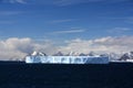 Greater Tabular iceberg swimming in the Marguerite Bay, Antarctica, Antarctic Peninsula.