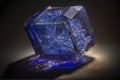 a large, Tanzanite crystal Royalty Free Stock Photo