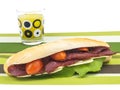 Tasty beef sub sandwich Royalty Free Stock Photo