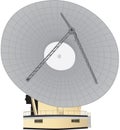 A Large Telecommunications Satellite Dish
