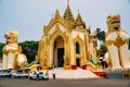 A large temple entrance in Myanmar. Royalty Free Stock Photo