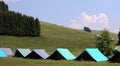 Large tents to sleep during the summer campsite