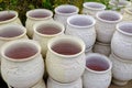 Large Terracotta Garden Pots or Urns Royalty Free Stock Photo