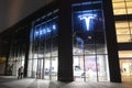 Large Tesla Motors retail store and brand logo