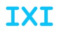 Large Text Letters IXI Icon Vector Illustration Typography, vector design Generative AI Royalty Free Stock Photo