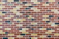 large texture of facing bricks. Brick wall background. Textured bricks. Background texture of wall Royalty Free Stock Photo